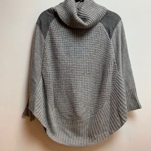 MOVING SALE Maison Jules Faux-Suede Poncho Sweater